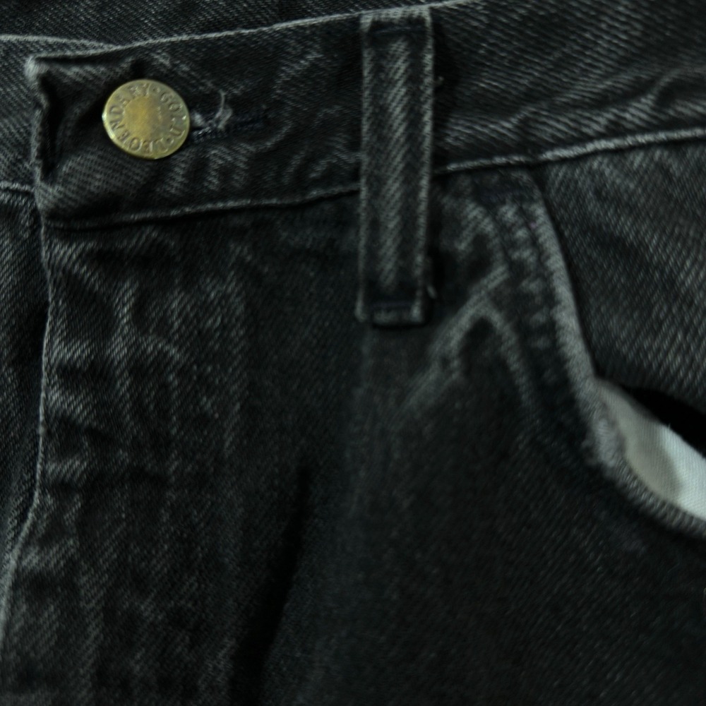 Legendary Gold Men's Black Relaxed Fit Distressed Jeans 35x30‎ Style 81-23843